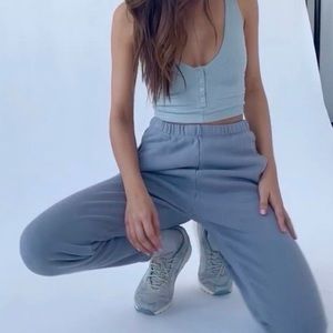 Joah Brown Empire Joggers in Stone